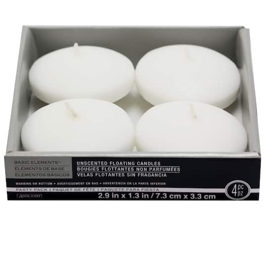 White Floating Candles By Ashland Basic Elements